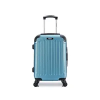 valise blue star bluestar - valise cabine abs madrid 4 roues 55 cm - bleu sarcelle