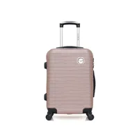 valise lpb - valise cabine polyester clara 4 roues 55 cm - noir