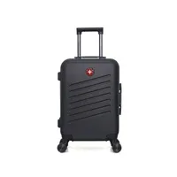 valise swiss kopper - valise cabine abs zurich 4 roues 55 cm - noir
