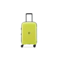 valise delsey paris - belmont plus - valise cabine rigide 55x35x25 cm - 34 l - s - vert chartreuse