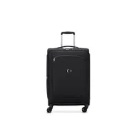 valise delsey paris - montmartre air 2.0 - valise cabine souple 55x35x25 cm - 38 l - s - noir