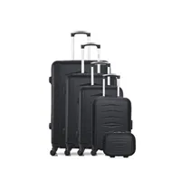 set de 3 valises infinitif paris infinitif - set de 5 abs oviedo-u 4 roues - noir