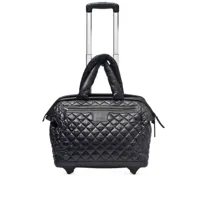 chanel pre-owned valise cocoon matelassée (2012) - noir