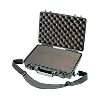 peli 1470 valise antichoc pour ordinateur portable, étanche à l’eau et à la poussière ip67, capacité de11l, fabriquée aux états-unis, avec insert en mousse personnalisable, couleur: noire