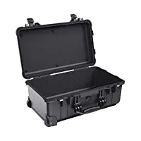 peli 1510 valise à roulettes de protection robuste pour le voyage et l'extérieur, étanche à l'eau et à la poussière ip67, capacité de 27l, fabriquée en allemagne, sans mousse, couleur: noire