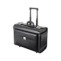 alassio 92301 silvana valise pilote en cuir synthétique noir env. 48 x 39,5 x 23 cm, noir, 48 mm, valise pilote