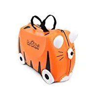 trunki valise à roulettes pour enfants et bagages à main pour enfants : valise à roulettes tipu tigre (orange)