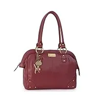 catwalk collection handbags - cuir véritable - grand sac à main/sac porté épaule/cabas - femme - doctor - rouge