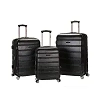 rockland, set de bagages mixte adulte, noir (noir) - f160-black