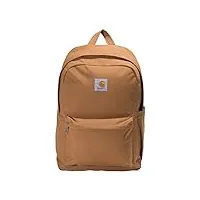 carhartt sac à dos essentials avec housse pour ordinateur portable 15" pour les voyages, le travail et l'école, marron, taille unique mixte