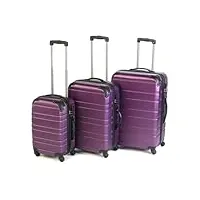 ultimate products ltd set de bagages, fashion case, violet - prune, lg00340plu