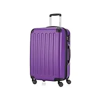 hauptstadtkoffer - spree - valise de taille moyenne, bagage de soute rigide abs, tsa, extensible, extra léger, 4 roues, 65 cm, 74 l, violet