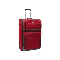traveler's choice - valise droite droite classique - extensible - extensible - sac de voyage léger, rouge (rouge) - tc0804r29