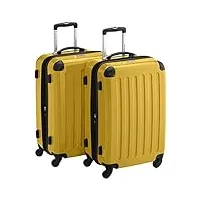 hauptstadtkoffer sets de bagages, 65 cm, 148 l, jaune