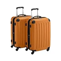 hauptstadtkoffer sets de bagages, 65 cm, 148 l, orange