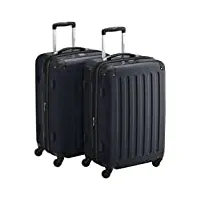 hauptstadtkoffer sets de bagages, 65 cm, 148 l, noir