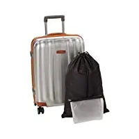 samsonite lite - cube dlx spinner valise à 4 roulettes, spinner s (55 cm - 36.5 l), gris (aluminium)