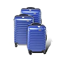 penn luggage sets colour lot de valises bleu métallisé 98 550 l, bleu métallique, 65 cm, set de valises