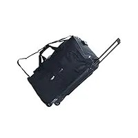 sac de sport avec poignée télescopique extensible - sac de voyage, noir , m 60 liter, set de valises