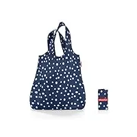 reisenthel mini maxi shopper – sac cabas pliable motif couleur au choix, polyester, spots navy, 60x43.5x7 cm