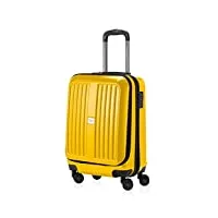 hauptstadtkoffer - x-berg - bagage à main robuste avec compartiment pour ordinateur portable, taille 55 cm, 42 l, jaune