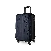 suitline - valise plus grande bagages rigide, 76 cm, 110 liter, bleu foncé