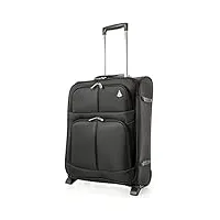 aerolite ryanair valise cabine extensible 42 l + 40 x 20 x 25 cm, noir, 55x40x20(+3), valise cabine