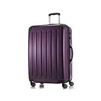 hauptstadtkoffer - alex - bagage rigide extensible, valise grande taille, trolley avec 4 roues multidirectionnelles, tsa, 75 cm, 119 litres, violet
