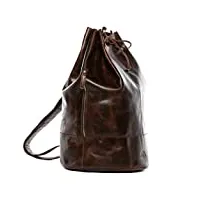 sid & vain sac marin heathrow cuir véritable | sac voyage marron | sac paquetage marin fait à la main