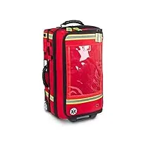 valise trolley vertical urgences 600d polyester rouge