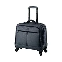 lightpak laptop trolley valise roulante phoenix, 44 cm, 15 l, gris