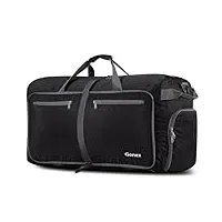 sac de voyage pliable gonex® 100l, sac de sport, grand bagage de voyage, noir (noir) - gonex-gx004a