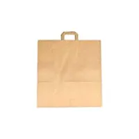 univers graphique 250 sacs papier écrus à poignées renforcées 36 litres 47h x 45l x 17 cm soufflet grand cabas boutique marron