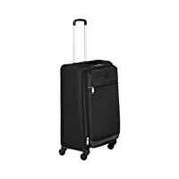 amazon basics valise souple à roulettes pivotantes, 74 cm/29 inches, noir