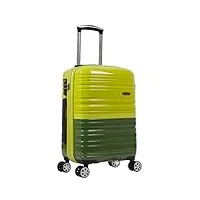 rockland melbourne 20" expandable abs carry on, bagage cabine mixte adulte, 2tonegreen (vert) - f145-2tonegreen