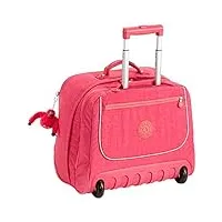 kipling - clas dallin - sac à dos à roulettes - mixte - rose (punch pink c) - taille unique