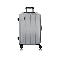 bugatti valise rigide lima 77,5 x 52 x 31,5 cm - valise à 4 roues, argent