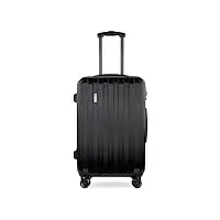 bugatti valise rigide lima 67 x 45 x 27,5 cm - valise de voyage à 4 roues, noir
