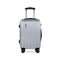 bugatti valise rigide lima 58 x 38 x 23,5 cm - valise à 4 roues, argent