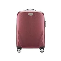 wittchen pc ultra light bagages à main valise trolley valise de voyage valise cabine en polycarbonate quatre roulettes serrure à combinaison tsa manche télescopique en aluminium taille s rouge foncé