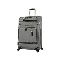 steve madden, valise unisexe adulte (bagage uniquement) gris peek-a-boo grey 71.12 cm