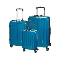 check.in london 2.0 set de 3 valises à roulettes turquoise