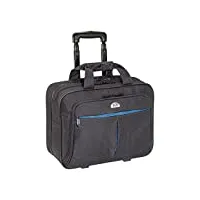pedea business trolley premium air valise à roulettes pour ordinateur portable jusqu'à 17,3 pouces (43,9 cm) avec compartiment pour nuitée, noir