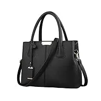 fivelovetwo femme classique pendentif personnalité noir sac tote fourre-tout clutches sacs bandoulière pu cuir sacs portés épaule main cabas