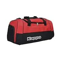kappa brenno sac de sport mixte adulte, red/black, fr : m (taille fabricant : m)