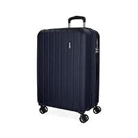 movom wood valise moyenne bleu 44,50x65x27,5 cms rigide abs serrure tsa 68l 3,8kgs 4 roues doubles extensible