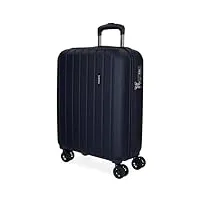 movom wood valise trolley cabine bleu 40x55x20 cms rigide abs serrure tsa 38l 2,9kgs 4 roues doubles bagage à main