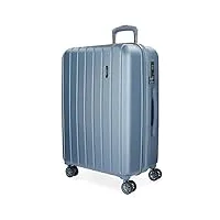 movom wood valise grande bleu 52x75x33 cms rigide abs serrure tsa 109l 4,9kgs 4 roues doubles extensible