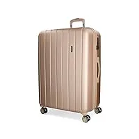 movom wood valise grande beige 52x75x33 cms rigide abs serrure tsa 109l 4,9kgs 4 roues doubles extensible