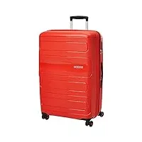 american tourister sunside spinner 55/20 bagage cabine, 55 cm, 35 liters, rouge (sunset red)